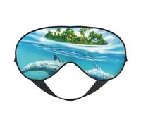 Máscara de ojo de pez marino submarino para hombres y mujeres, máscara para dormir con correa fácil de ajustar, cubierta de ojos de noche para viajes