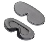 Máscara de ojos 3D de espuma viscoelástica de seda para dormir, suave para mujeres y hombres, parches de ojos cómodos, tres máscaras transpirables, Silver