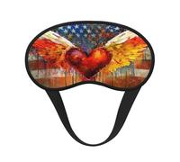 Máscara de ojos abstracta Wings of Love Ultimate para dormir, máscara de ojos suave y cómoda, relajante con cero presión para los ojos vendados.