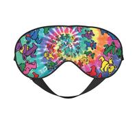 Máscara de ojos ajustable con estampado de oso de Acción de Gracias, para exteriores, viajes, camping, meditación, relajación
