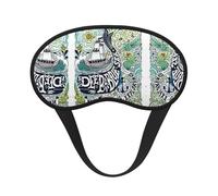 Máscara de ojos azul profundo con estampado de ballena animal para dormir, con buen efecto de sombreado, es una opción ideal para viajes, meditación, etc