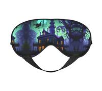 Máscara de ojos Black Haunted Mansions para máxima comodidad para dormir, ajustable, transpirable y elegante, perfecta para sensibilidad a la luz, insomnio