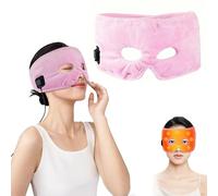 Máscara de Ojos Calentada, 3 Niveles de Calor Almohadillas Térmicas Faciales, Terapia de Compresas Calientes de 40°-60° y Confeccionado con Tejidos Acogedores, para Aliviar la Fatiga Ocular, Sinusitis