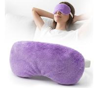 Máscara de ojos calentada por microondas para ojos secos, compresa cálida para ojos secos, máscara de terapia de ojos secos con semillas de lino, funciona para aliviar los ojos secos, blefaritis y