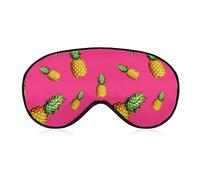 Máscara de ojos cómoda y ligera para adultos, niños, niños, adolescentes, diseño de pino rosa brillante, antifaz para dormir, turnos de trabajo, yoga, lavable a máquina, para aliviar el estrés ocula