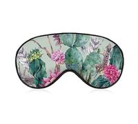 Máscara de ojos cómoda y ligera para niños y niñas, Wilder California Prickly Pear Cactus Art Sleep Mask para siestas viaje meditación, lavable a máquina BlockLight