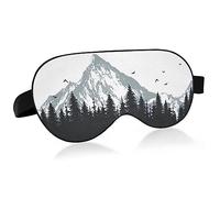 Máscara de ojos con bloqueo de luz transpirable y ajustable para adultos hombres y mujeres viajes de negocios yoga meditación ligera suave cómoda máscara para ojos oficina sueño profundo golosinas mon