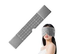 Máscara de ojos con bloqueo de luz, viaje compacto, accesorio transpirable para dormir, cubierta con peso relajante, gafas para la hora de la siesta, comodidad de tren de avión, equipo de tren de alta