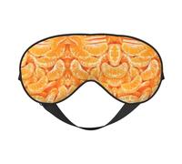 Máscara de ojos con diseño de mandarina para máxima comodidad para dormir, ajustable, transpirable y elegante, perfecta para sensibilidad a la luz, insomnio