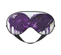 Máscara de ojos con estampado de amor, suave y transpirable, adecuada para la siesta, viajes y sueño nocturno