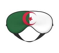 Máscara de ojos con estampado de bandera de Argelia, suave y opaca, para mujeres y hombres, para dormir toda la noche, viajes