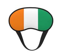 Máscara de ojos con estampado de bandera de Costa de Marfil, para dormir, suave, cómoda, sombra de ojos, opaca, para viajes, camping