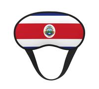 Máscara de ojos con estampado de bandera de Costa Rica para dormir, máscara de dormir suave y cómoda, máscara opaca para viajes, camping