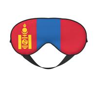 Máscara de ojos con estampado de bandera de Mongolia, máscara de dormir similar a la seda, máscara de dormir nocturna para hombres y mujeres, para relajarse del sueño