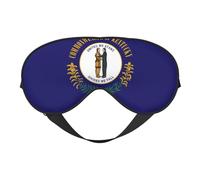 Máscara de ojos con estampado de bandera del estado de Kentucky, máscara de dormir similar a la seda, máscara de dormir nocturna para hombres y mujeres, para relajarse del sueño