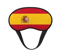 Máscara de ojos con estampado de bandera española para dormir, bloqueo de luz, siesta, para viajes, yoga, camping, descanso nocturno