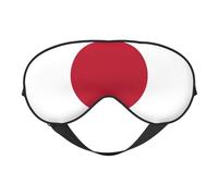 Máscara de ojos con estampado de bandera japonesa, suave y opaca, para mujeres y hombres, para dormir toda la noche, viajes