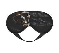Máscara de ojos con estampado de bandera pirata, máscara de dormir similar a la seda, máscara de dormir nocturna para hombres y mujeres, para relajarse del sueño