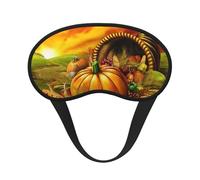 Máscara de ojos con estampado de calabaza para el día de Acción de Gracias, con buen efecto de sombreado, es una opción ideal para viajes, meditación, etc