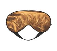 Máscara de ojos con estampado de campo de trigo, suave y opaca, para mujeres y hombres, para dormir toda la noche, viajes