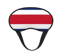 Máscara de ojos con estampado de la bandera de Costa Rica para dormir, máscara de dormir suave y cómoda, máscara opaca para viajes, camping
