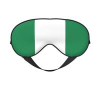 Máscara de ojos con estampado de la bandera de Nigeria, suave y opaca, para mujeres y hombres, para dormir toda la noche, viajes