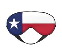 Máscara de ojos con estampado de la bandera del estado de Texas, suave y opaca, para mujeres y hombres, para dormir toda la noche, viajes