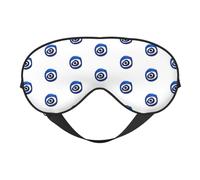 Máscara de ojos con estampado de mal de ojos al aire libre, elegante, ajustable, para dormir, acampar, meditación, relajación