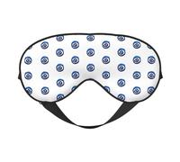 Máscara de ojos con estampado de mal de ojos para dormir, cobertura completa para los ojos, ajustable, suave y transpirable para viajes, meditación
