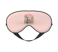 Máscara de ojos con estampado de oso koala, ligera, para viajes, yoga, camping, al aire libre, relajación
