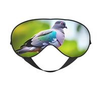 Máscara de ojos con estampado de paloma de dibujos animados, suave y opaca, para mujeres y hombres, para dormir toda la noche, viajes