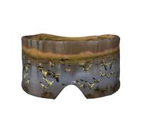 Máscara de ojos con estampado de patos salvajes voladores y cazadores, suave y cómoda, para hombres y mujeres