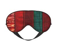 Máscara de ojos con estampado de retazos de estilo africano, suave y opaca, para mujeres y hombres, para dormir toda la noche, viajes