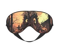 Máscara de ojos con estampado de terror de Halloween, ligera, para viajes, yoga, siesta, meditación, camping, trabajo, relajación