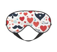 Máscara de ojos con estampado para el Día del Padre, con estampado de amor y papá, suave y opaca, para mujeres y hombres, para dormir toda la noche, viajes