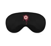 Máscara de ojos con globo ocular sangriento de Halloween con correa ajustable para hombres y mujeres siesta de viaje para dormir por la noche