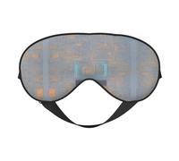 Máscara de ojos con impresión de código de programación, suave y opaca, para mujeres y hombres, noche completa de sueño, viajes