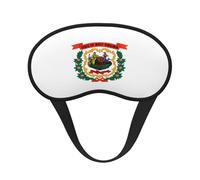 Máscara de ojos con la bandera de Virginia Occidental para dormir, máscara de ojos suave y cómoda, relajante con cero presión nocturna para los ojos.