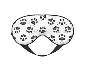 Máscara de ojos con patrón de pata de perro para máxima comodidad para dormir, ajustable, transpirable y elegante, perfecta para sensibilidad a la luz, insomnio