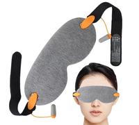 Máscara de ojos con tapones para los oídos para reducir el ruido, agradable al y cómodo sueño, ideal para dormir boca arriba y de lado, diseño y transpirable para una máxima relajación
