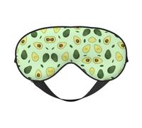 Máscara de ojos de aguacate en rodajas para máxima comodidad para dormir, ajustable, transpirable y elegante, perfecta para sensibilidad a la luz, insomnio