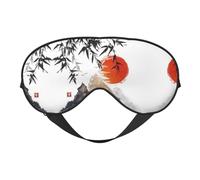 Máscara de ojos de bambú japonés, de doble cara, suave, opaca, relajación, cero presión, para dormir