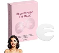 Máscara de ojos de colágeno de péptido profundo, máscara de ojos de péptido profundo, parches debajo de los ojos para ojeras y ojos hinchados, diseño de tres piezas que cubre toda la zona de los ojos