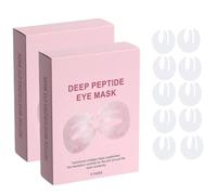 Máscara de ojos de colágeno de péptido profundo, máscara de ojos de péptido profundo, parches debajo de los ojos para ojeras y ojos hinchados, diseño de tres piezas que cubre toda la zona de los ojos