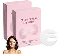 Máscara de ojos de colágeno de péptido profundo, parches debajo de los ojos para ojeras y ojos hinchados, diseño de tres piezas que cubre toda la zona de los ojos para líneas finas y bolsas de ojos (2