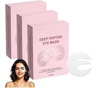 Máscara de ojos de colágeno de péptido profundo, parches debajo de los ojos para ojeras y ojos hinchados, diseño de tres piezas que cubre toda la zona de los ojos para líneas finas y bolsas de ojos (3