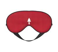 Máscara de ojos de doble cara con estampado de árbol de abedul, máscara opaca para dormir toda la noche, para mujeres y hombres