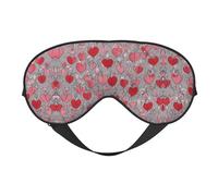 Máscara de ojos de doble cara con estampado de arco iris, suave y bloqueo de luz para mejorar la calidad del sueño