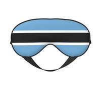 Máscara de ojos de doble cara con estampado de bandera de Botswana, diseño ajustable, bloqueo de luz y transpirable, adecuado para descansar y viajar.