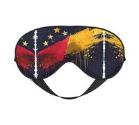 Máscara de ojos de doble cara con estampado de bandera de Venezuela, suave y bloqueo de luz para mejorar la calidad del sueño